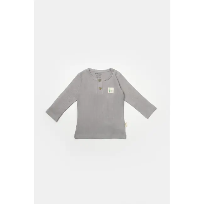 Set 3 piese:bluza, pantaloni si caciulita Bamboo, gri, BabyCosy, 50% bumbac+50%bambus (Marime: 18-24 Luni) JEMBC-CSYB9005-18