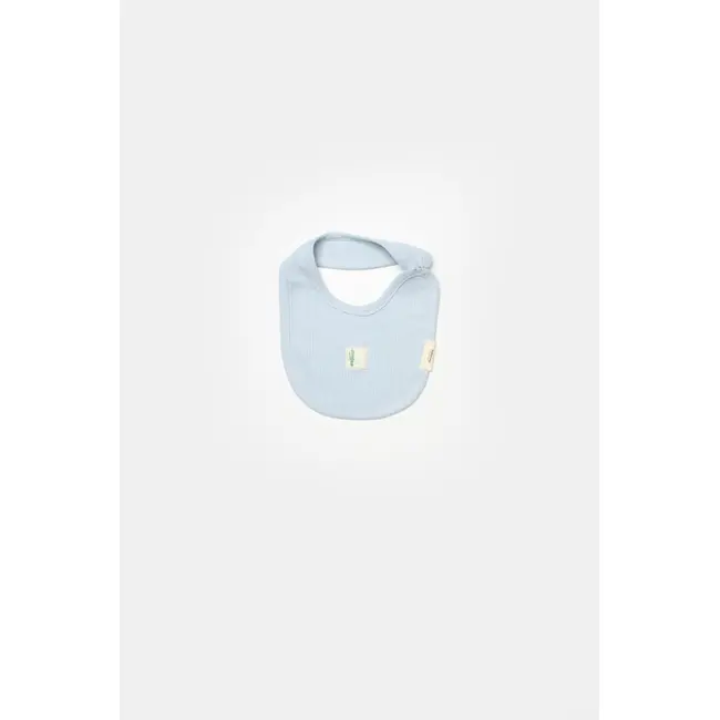 Set 4 piese:body, pantaloni, baveta si caciulita Bamboo, bleu, BabyCosy, 50% bumbac+50%bambus (Marime: 6-9 luni) JEMBC-CSYB9010-6