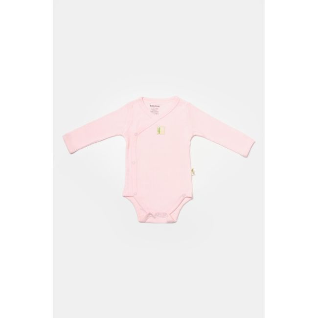 Set 4 piese:body, pantaloni, baveta si caciulita Bamboo, roz, BabyCosy, 50% bumbac+50%bambus (Marime: 3-6 Luni) JEMBC-CSYB9007-3