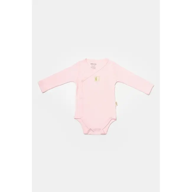 Set 4 piese:body, pantaloni, baveta si caciulita Bamboo, roz, BabyCosy, 50% bumbac+50%bambus (Marime: 6-9 luni) JEMBC-CSYB9007-6