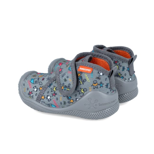Incaltaminte de interior Biomecanics ZAPATILLA MY FAMILY, gri (Marime: 18 (10,8-11,5 cm)) JEM241156-B-18