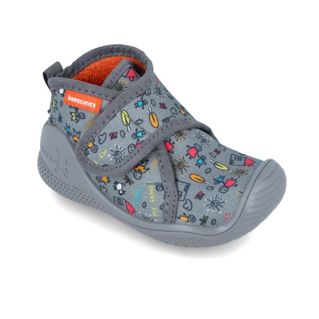 Incaltaminte de interior Biomecanics ZAPATILLA MY FAMILY, gri (Marime: 18 (10,8-11,5 cm)) JEM241156-B-18