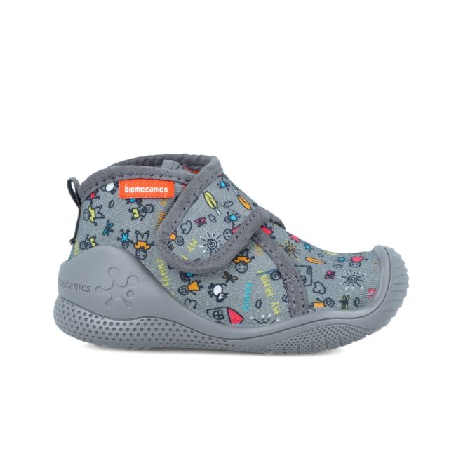 Incaltaminte de interior Biomecanics ZAPATILLA MY FAMILY, gri (Marime: 18 (10,8-11,5 cm)) JEM241156-B-18