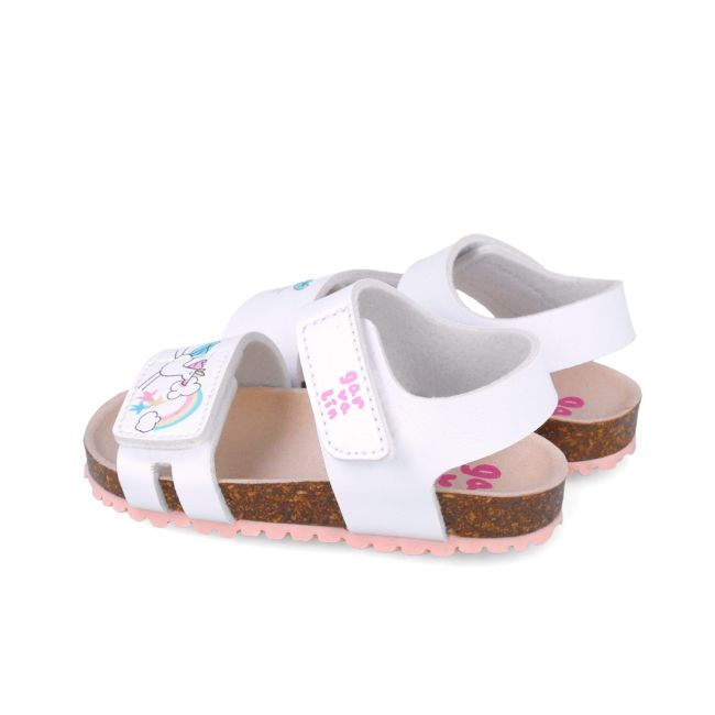 Sandale pentru copii Unicorni, Garvalin, 252462, alb (Marime: 21 (12,8-13,4 cm)) JEM252462-B-21