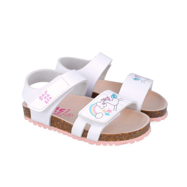 Sandale pentru copii Unicorni, Garvalin, 252462, alb (Marime: 28 (17,5-18,1 cm)) JEM252462-B-28