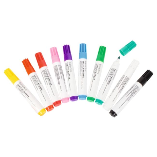 Set 10 carioci pentru textile - beleduc - okebel40152