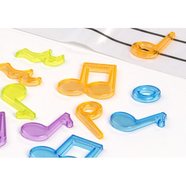 Set portativ si 96 note muzicale translucide - okeml97901