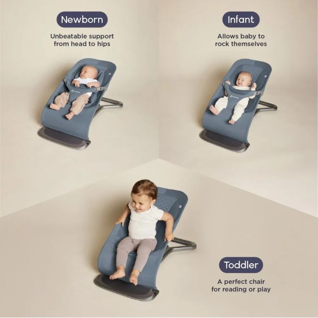 Balansoar pentru copii 3 in 1 Evolve, Oxford Blue TNAEVLBNCOXBLU