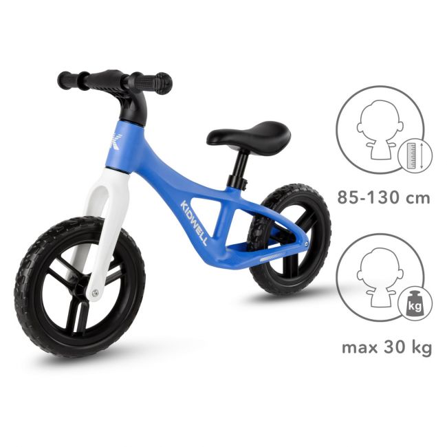 Bicicleta De Echilibru Fara Pedale Pentru Copii, Reglabila Si Roti Eva, Ultra-usoara, Jogo Blue Pjbrobijog02a0