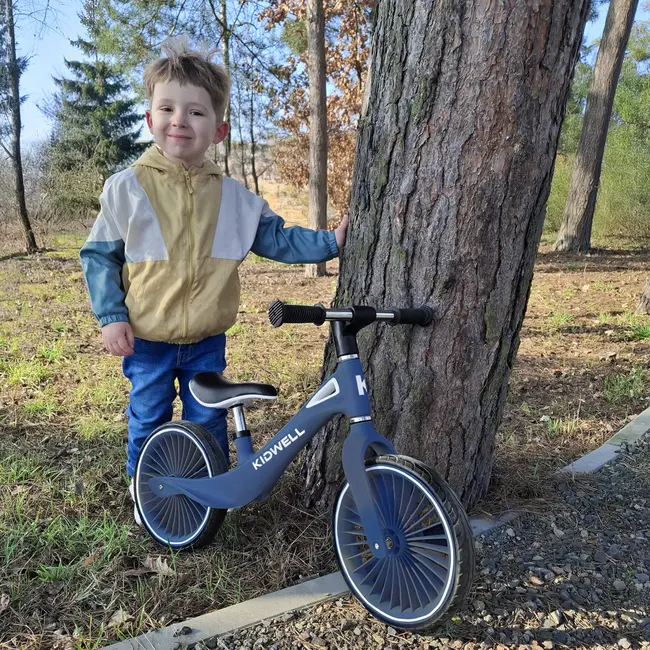 Bicicleta De Echilibru Fara Pedale Pentru Copii, Sa Reglabila, 2 Ani+, Nix Blue, Kidwell Pjbrobinix03a0