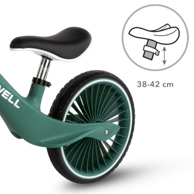 Bicicleta De Echilibru Fara Pedale Pentru Copii, Sa Reglabila, 2 Ani+, Nix Green, Kidwell Pjbrobinix01a0