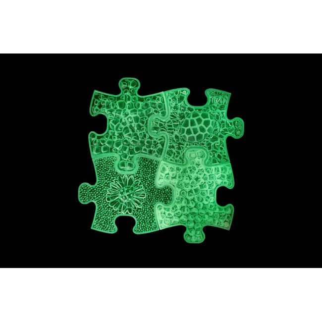 Covoras ortopedic senzorial puzzle set fluorescent, straluceste in intuneric - okemfk-096