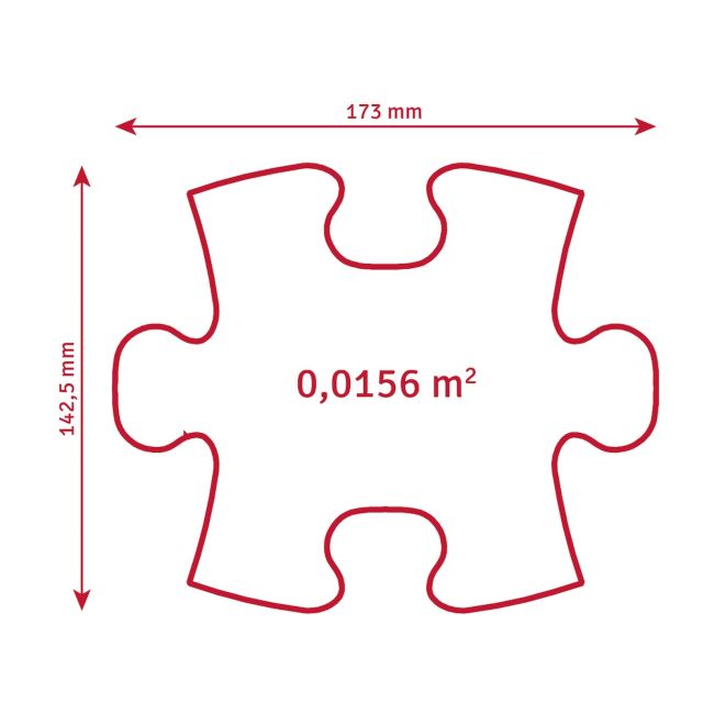Covoras ortopedic senzorial puzzle set fluorescent, straluceste in intuneric - okemfk-096