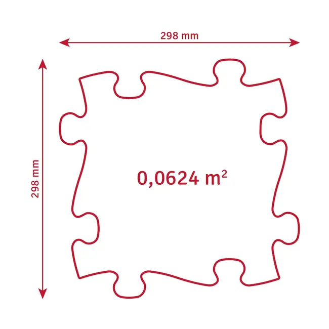 Covoras ortopedic senzorial puzzle set pastel start - okemfk-094