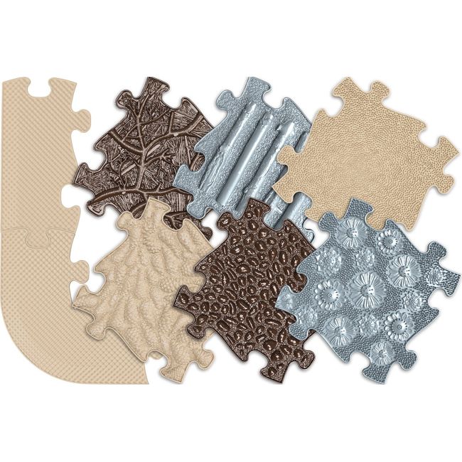 Covoras ortopedic senzorial puzzle set pentru seniori - okemfk-084