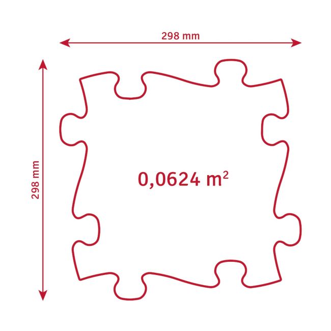 Covoras ortopedic senzorial puzzle set pentru seniori - okemfk-084