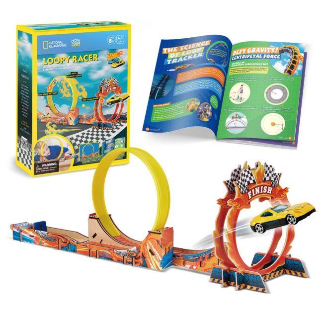 Cubic Fun - Joc Educativ STEM National Geographic puzzle 3D Cursa trasnita ARTCUDS1130h