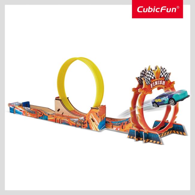 Cubic Fun - Joc Educativ STEM National Geographic puzzle 3D Cursa trasnita ARTCUDS1130h