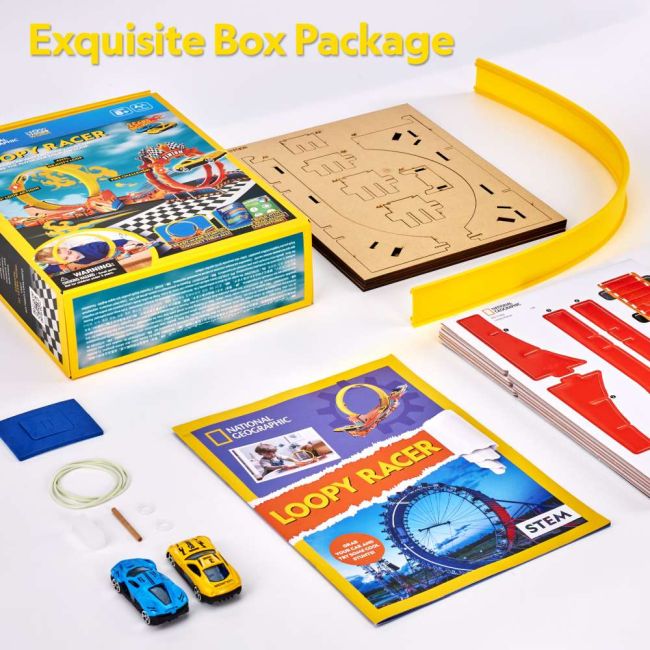 Cubic Fun - Joc Educativ STEM National Geographic puzzle 3D Cursa trasnita ARTCUDS1130h