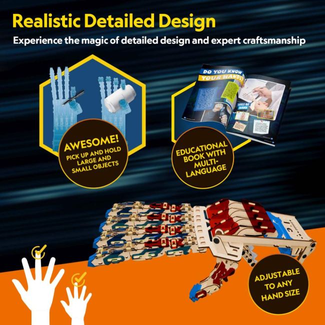 Cubic Fun - Joc Educativ STEM National Geographic puzzle 3D Mana Robotizata ARTCUDS1133h