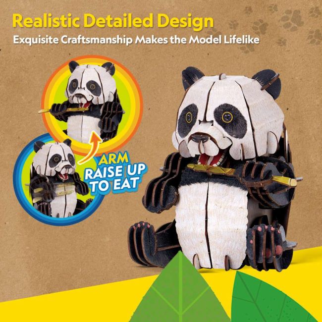 Cubic Fun - National Geographic Animale Salbatice Puzzle 3D Panda 55 piese ARTCUDS1075h