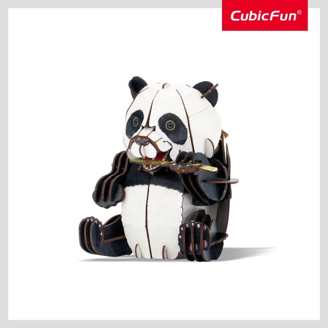 Cubic Fun - National Geographic Animale Salbatice Puzzle 3D Panda 55 piese ARTCUDS1075h