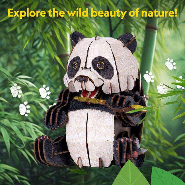 Cubic Fun - National Geographic Animale Salbatice Puzzle 3D Panda 55 piese ARTCUDS1075h