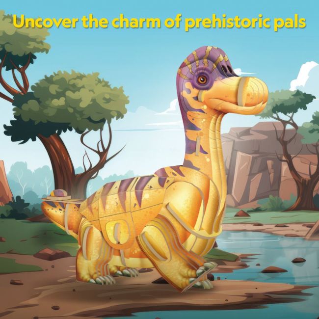 Cubic Fun - National Geographic Dinozauri Puzzle 3D Brahiozaur 54 piese ARTCUDS1170h