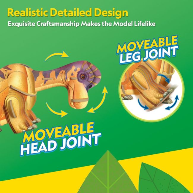 Cubic Fun - National Geographic Dinozauri Puzzle 3D Brahiozaur 54 piese ARTCUDS1170h