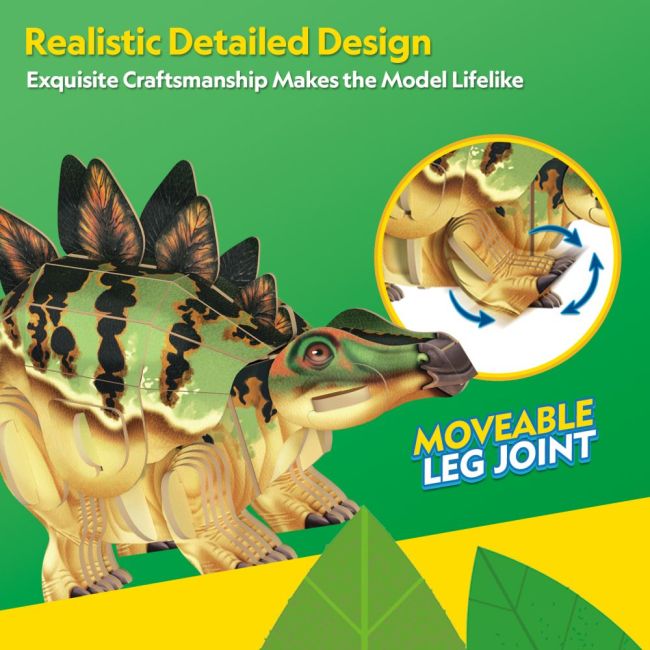 Cubic Fun - National Geographic Dinozauri Puzzle 3D Stegozaur 51 piese ARTCUDS1171h