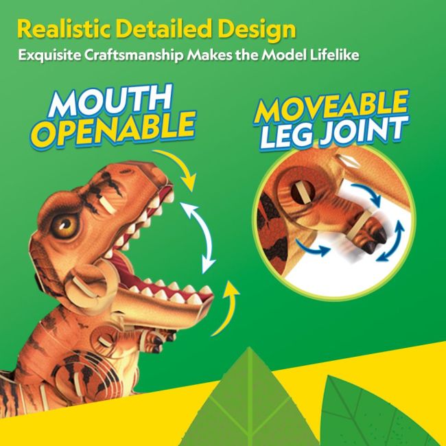 Cubic Fun - National Geographic Dinozauri Puzzle 3D Tiranozaur 47 piese ARTCUDS1169h