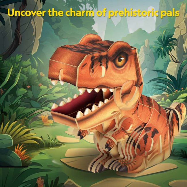 Cubic Fun - National Geographic Dinozauri Puzzle 3D Tiranozaur 47 piese ARTCUDS1169h