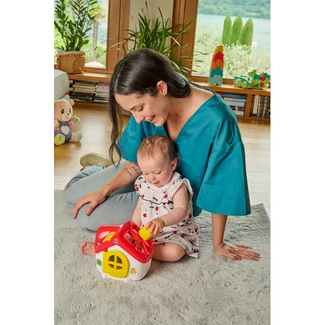 Jucarie de sortare 2 in 1 Chicco casuta ABC, franceza-engleza,10-36luni CHC1209600-1