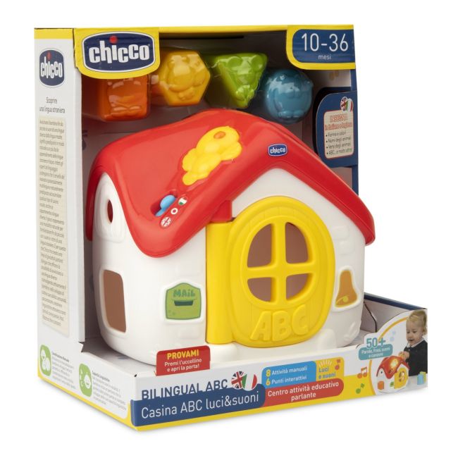 Jucarie de sortare 2 in 1 Chicco casuta ABC, franceza-engleza,10-36luni CHC1209600-1
