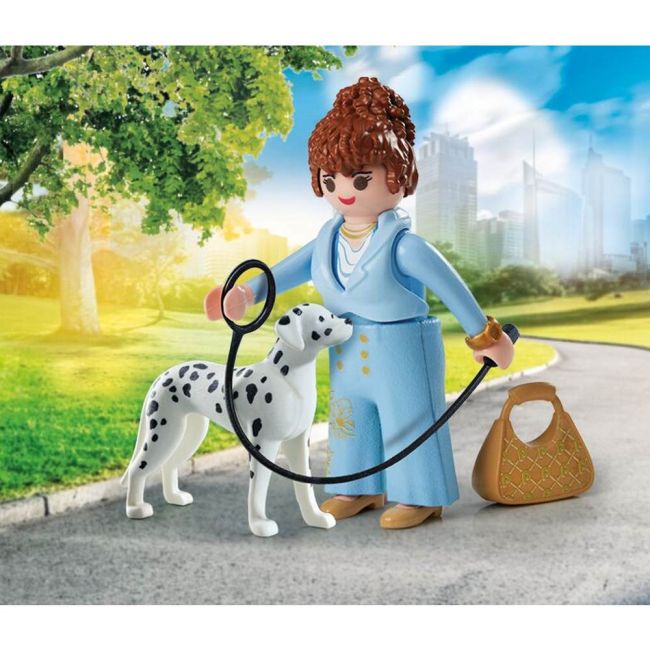 Playmobil - Figurina manager cu animalut de colectie caine Dalmatian ARTPM71736