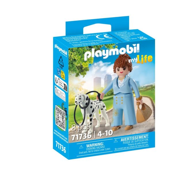 Playmobil - Figurina manager cu animalut de colectie caine Dalmatian ARTPM71736