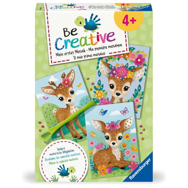 Ravensburger - Be Creative Set midi de creatie mozaic caprioare ARTRVSAC25534