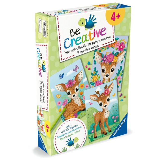 Ravensburger - Be Creative Set midi de creatie mozaic caprioare ARTRVSAC25534