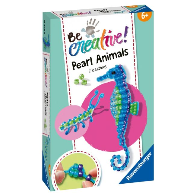 Ravensburger - Be Creative Set mini de creatie din perle calut de mare si larva ARTRVSAC18428