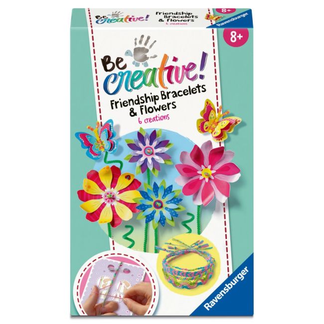 Ravensburger - Be Creative Set mini de creatie flori si bratari ARTRVSAC23963