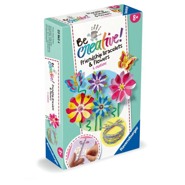 Ravensburger - Be Creative Set mini de creatie flori si bratari ARTRVSAC23963