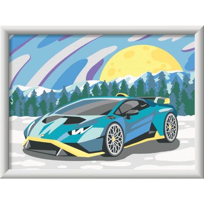 Ravensburger - CreArt pictura pe numere pentru copii Lamborghini ARTRVSPBN23664