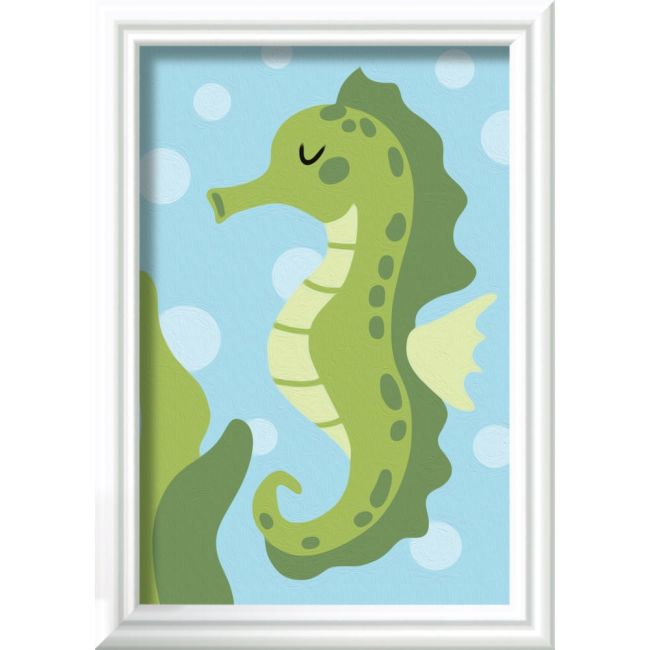 Ravensburger - CreArt pictura pe numere pentru copii calut de mare prietenos ARTRVSPBN23880