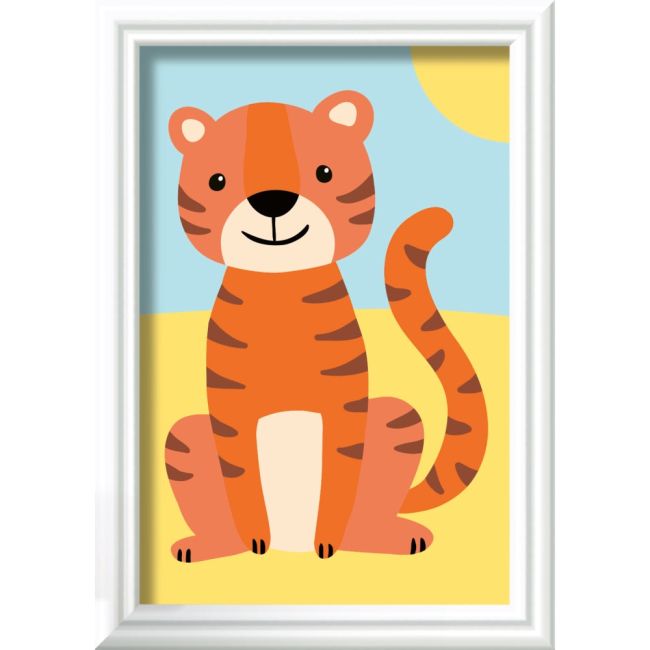 Ravensburger - CreArt pictura pe numere pentru copii tigru salbatic ARTRVSPBN23969