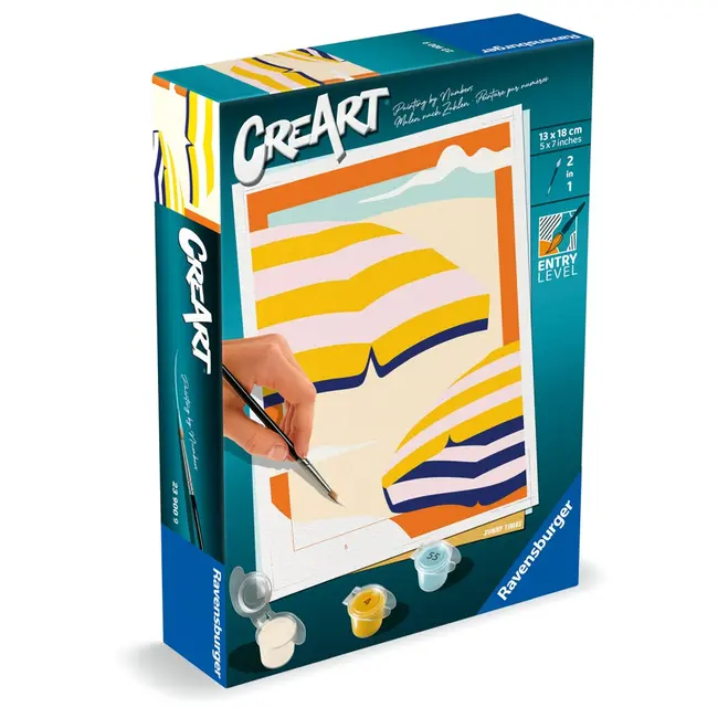 Ravensburger - CreArt pictura pe numere pentru copii timpuri insorite ARTRVSPBN23900