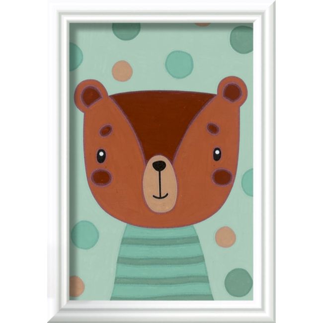Ravensburger - CreArt pictura pe numere pentru copii ursulet dragut ARTRVSPBN23603