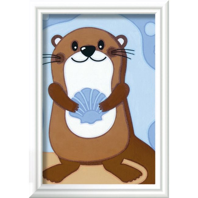 Ravensburger - CreArt pictura pe numere pentru copii vidra dragalasa ARTRVSPBN23607