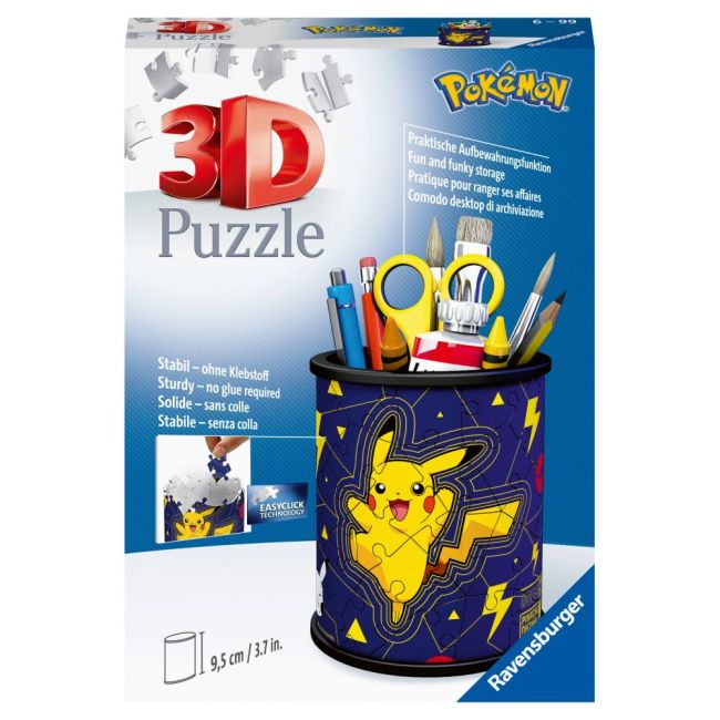 Ravensburger - Puzzle 3D suport pixuri Pokemon 54 piese ARTRVS3D11257