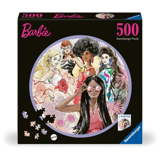 Ravensburger - Puzzle cerc Barbie 500 piese ARTRVSPA01494