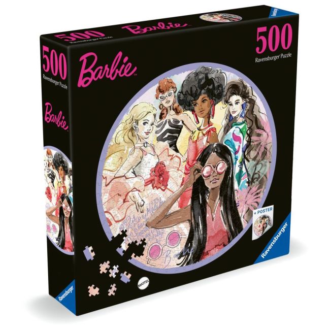 Ravensburger - Puzzle cerc Barbie 500 piese ARTRVSPA01494